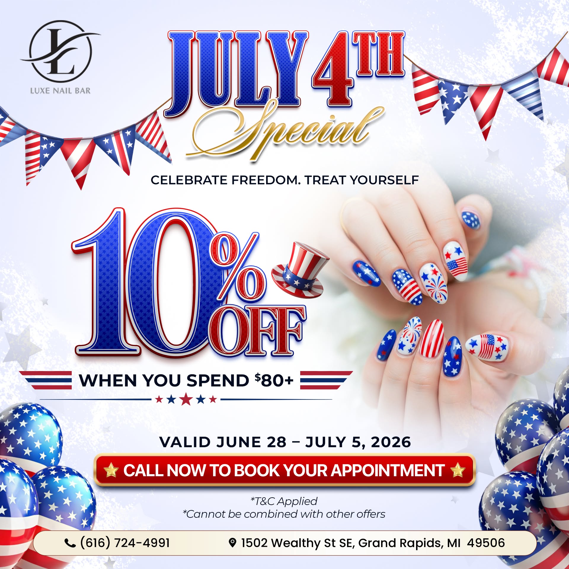 🌟 Luxe Nail Bar - Promotion 🌟